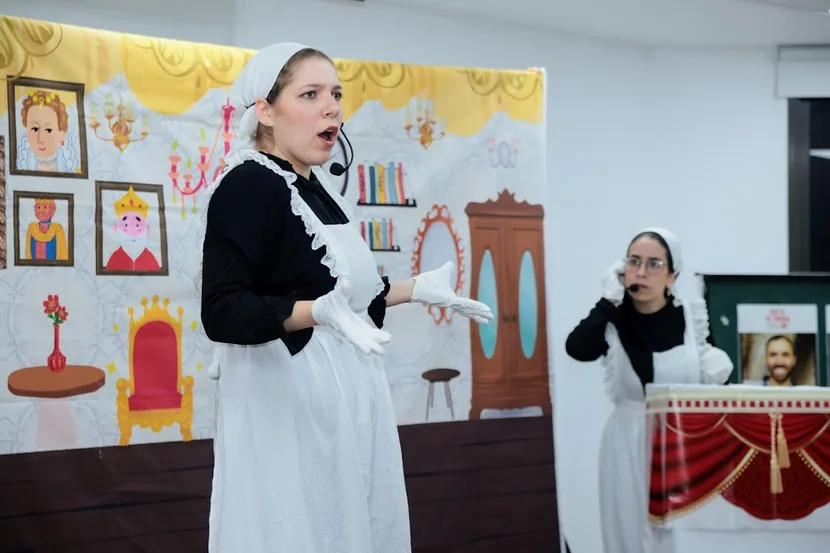 רגע מתוך הפעילויות של תיאטרון בעקבות הסיפורים